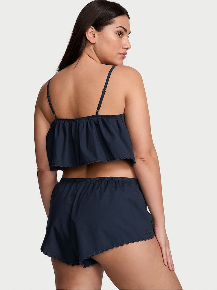 Victoria's Secret Noir Navy Blue Eyelet Cami Set - Image 2 of 3