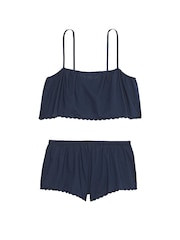 Victoria's Secret Noir Navy Blue Eyelet Cami Set - Image 3 of 3