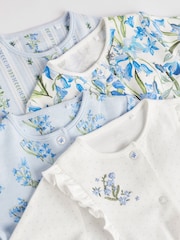 Blue Baby 100% Cotton Footless Sleepsuits 4 Pack (0mths-3yrs) - Image 4 of 9