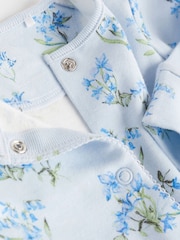 Blue Baby 100% Cotton Footless Sleepsuits 4 Pack (0mths-3yrs) - Image 6 of 9