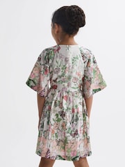 Estampado marfil - Vestido con mangas acampanadas y estampado floral Marnie de Reiss - Imagen 5 de 7