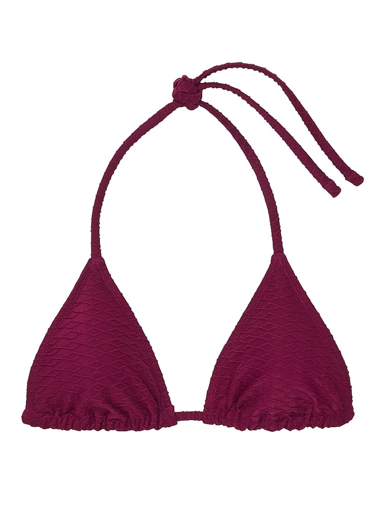 Victoria's Secret Pink Rouge Fishnet Triangle Swim Bikini Top - Image 3 of 3