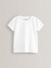 White 2 Pack Short Sleeve T-Shirts (3mths-7yrs) - Image 2 of 3