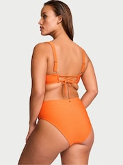 Victoria's Secret Sunset Orange Fishnet Balcony Swim Bikini Top - Image 2 of 3