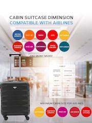 Flight Knight 55x40x23cm 4 Wheel ABS Hard Case Cabin Carry On Hand Luggage - Image 6 of 7