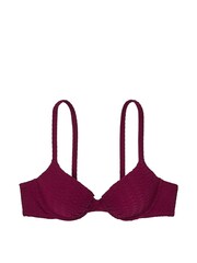 Victoria's Secret Pink Rouge Fishnet Padded Swim Bikini Top - Image 3 of 3