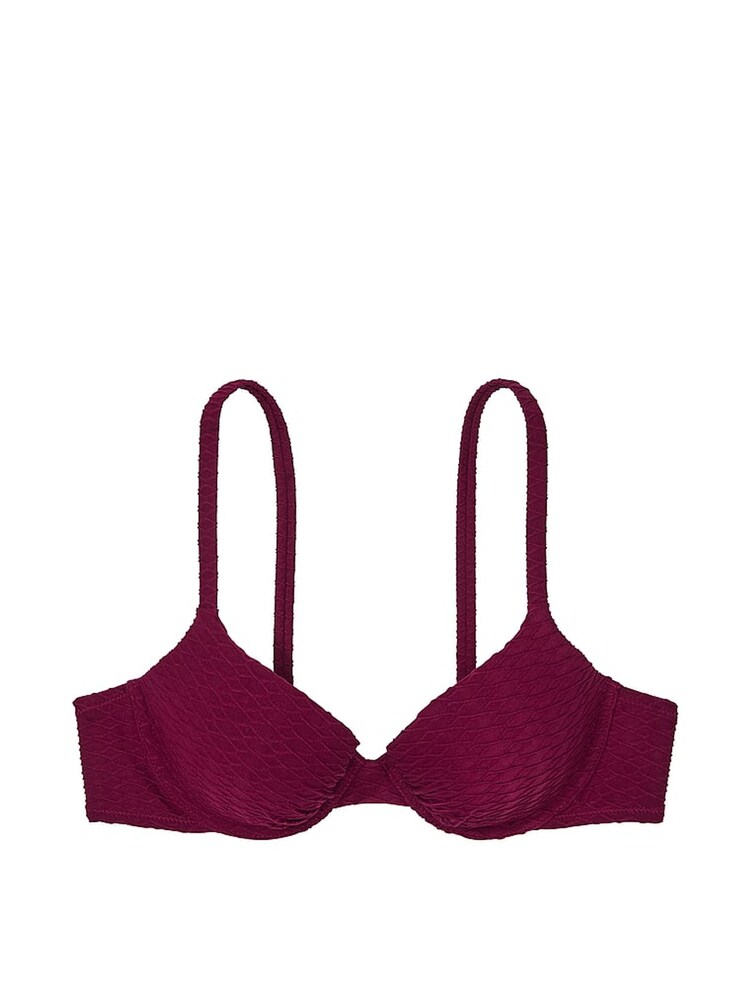 Victoria's Secret Pink Rouge Fishnet Padded Swim Bikini Top - Image 3 of 3
