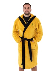 Vanilla Underground Yellow Star Trek Adult Dressing Gown - Image 1 of 5