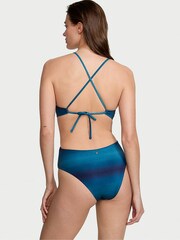 Victoria's Secret Blue Ombre Cutout One Piece Swimsuit - Image 2 of 3