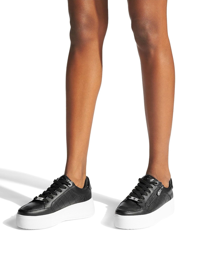 Carvela Jive Quilted Zip Trainers - Image 1 of 5