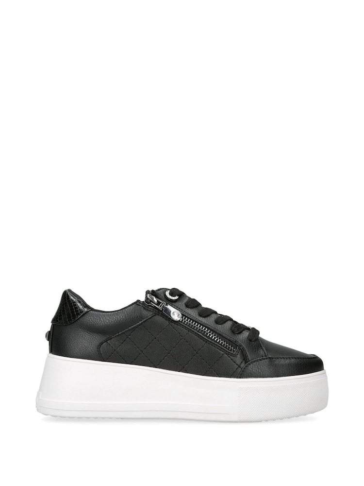 Carvela Jive Quilted Zip Trainers - Image 2 of 5