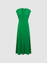 Florere Tie Neck Midi Dress - Image 2 of 6