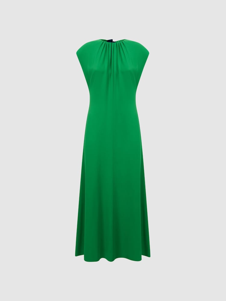 Florere Tie Neck Midi Dress - Image 2 of 6