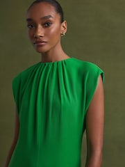 Florere Tie Neck Midi Dress - Image 3 of 6