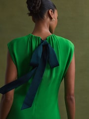 Florere Tie Neck Midi Dress - Image 4 of 6