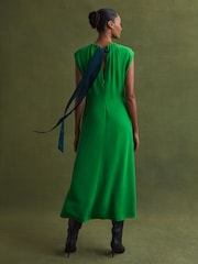 Florere Tie Neck Midi Dress - Image 5 of 6
