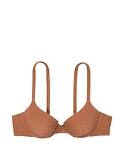 Victoria's Secret Caramel Brown Fishnet Padded Swim Bikini Top - Image 3 of 3