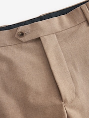 Marl Taupe Slim Fit Motionflex Stretch Suit Trousers - Image 7 of 8