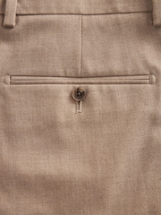 Marl Taupe Slim Fit Motionflex Stretch Suit Trousers - Image 8 of 8