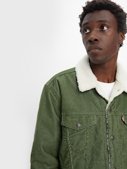 Levi's® Green Type III Sherpa Trucker Jacket - Image 4 of 7
