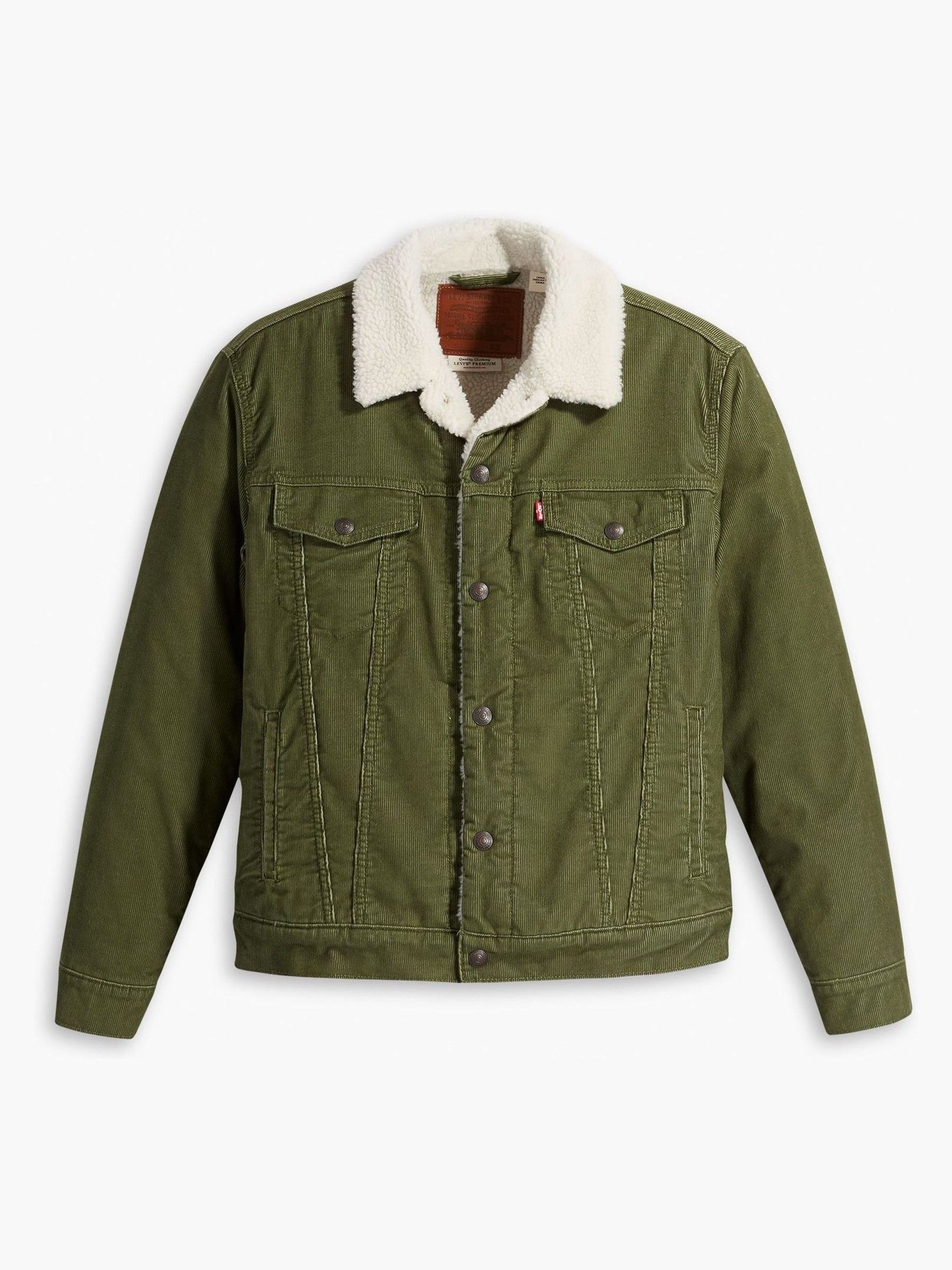Buy Levi s Green Type III Sherpa Trucker Jacket from Next Luxembourg