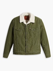 Levi's® Green Type III Sherpa Trucker Jacket - Image 5 of 7