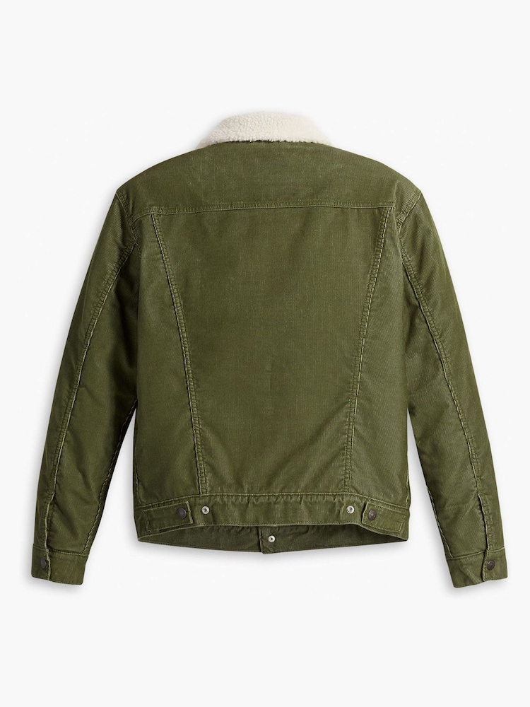 Levi's® Green Type III Sherpa Trucker Jacket - Image 6 of 7