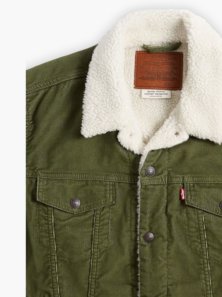 Levi's® Green Type III Sherpa Trucker Jacket - Image 7 of 7