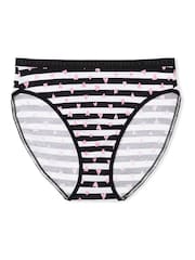 Wit/grijs/roze/zwart - Victoria's Secret set van 5 slips - Image 4 of 4