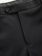 Black Slim Fit Signature Wool Suit: Trousers - Image 6 of 8
