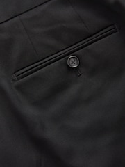 Black Slim Fit Signature Wool Suit: Trousers - Image 7 of 8
