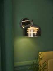 Smoke Grey Helix Wall Light - Image 1 of 5