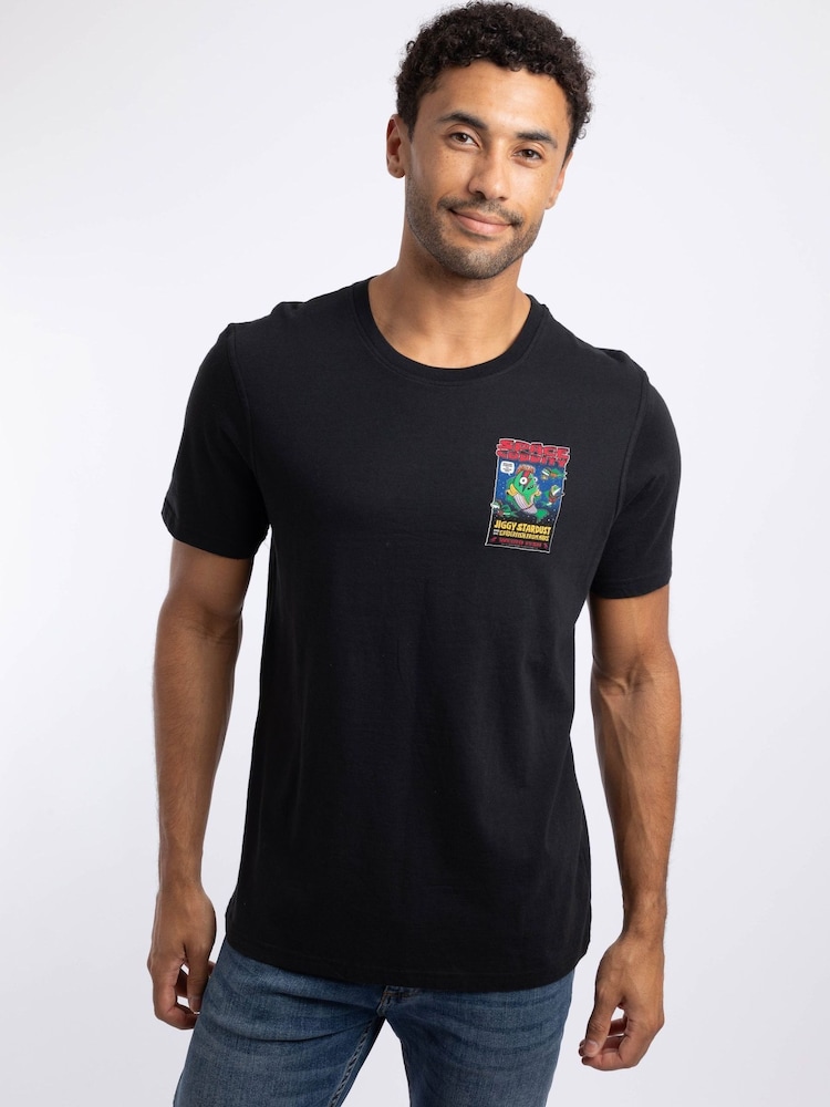 Noir - Weird Fish Space Coddity Back Print Artist T-Shirt - Image 2 de 6