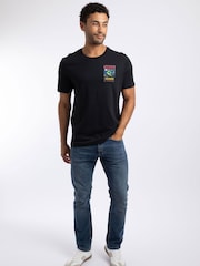 Noir - Weird Fish Space Coddity Back Print Artist T-Shirt - Image 3 de 6