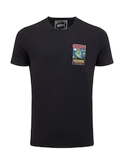 Noir - Weird Fish Space Coddity Back Print Artist T-Shirt - Image 5 de 6