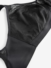 Black F-K Ultimate Support Hidden Interlock Lace Non Wire Bra - Image 6 of 6