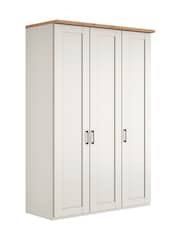 Wiemann White Truro Triple Wood Semi Fitted Wardrobe - Image 2 of 4