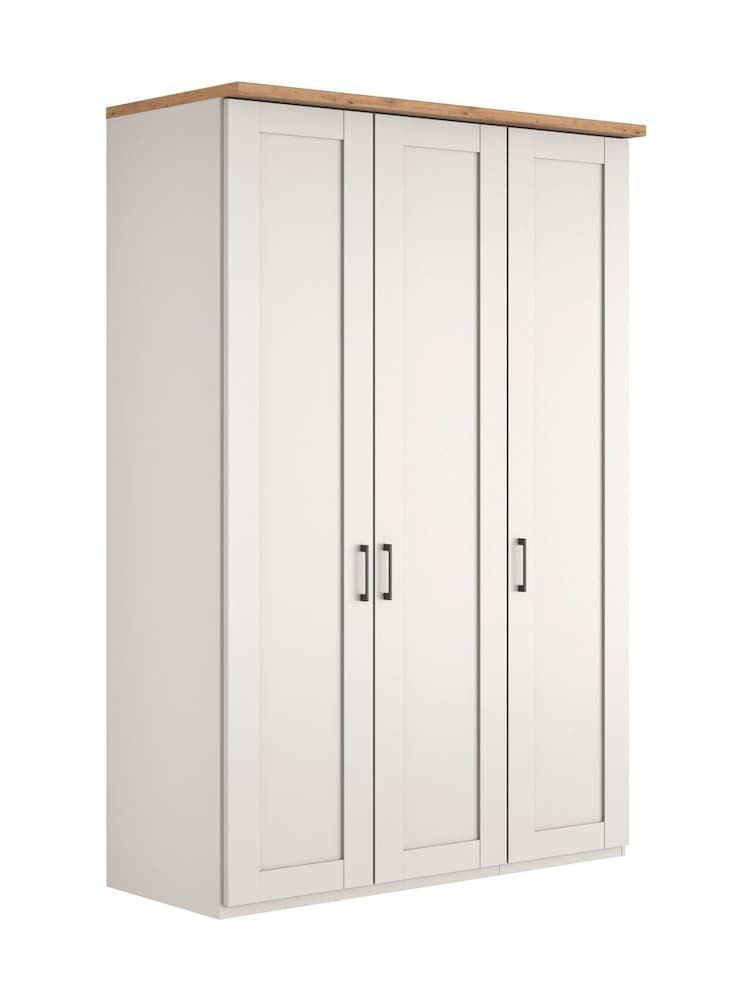 Wiemann White Truro Triple Wood Semi Fitted Wardrobe - Image 2 of 4