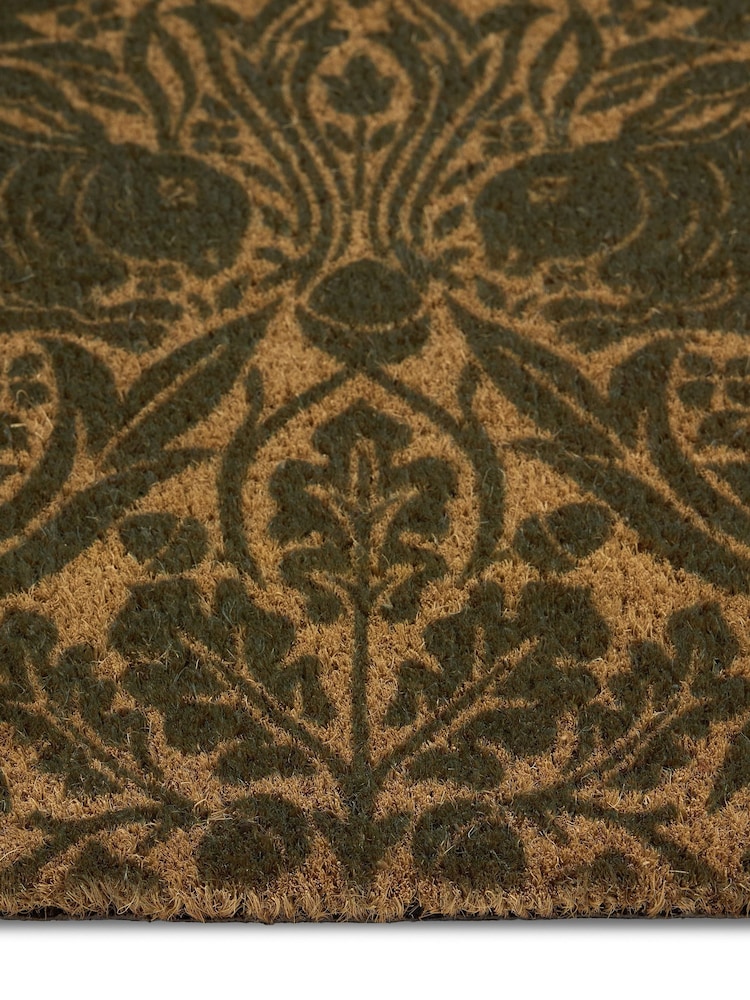 Morris & Co Dark Green Brer Rabbit Coir Doormat - Image 3 of 3 Morris & Co Dark Green Brer Rabbit Coir Doormat - Image 3 of 3