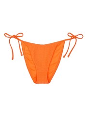 Victoria's Secret Sunset Orange Fishnet Tie Side High Leg Swim Bikini Bottom - Image 3 of 3