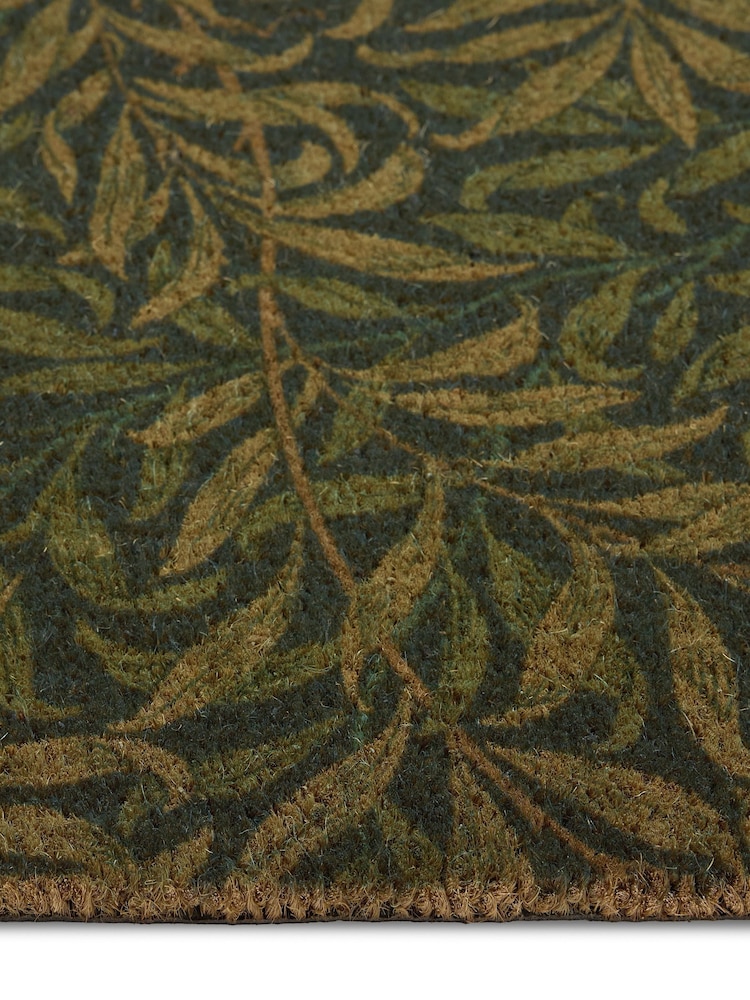 Morris & Co Green Willow Boughs Coir Doormat - Image 3 of 3 Morris & Co Green Willow Boughs Coir Doormat - Image 3 of 3