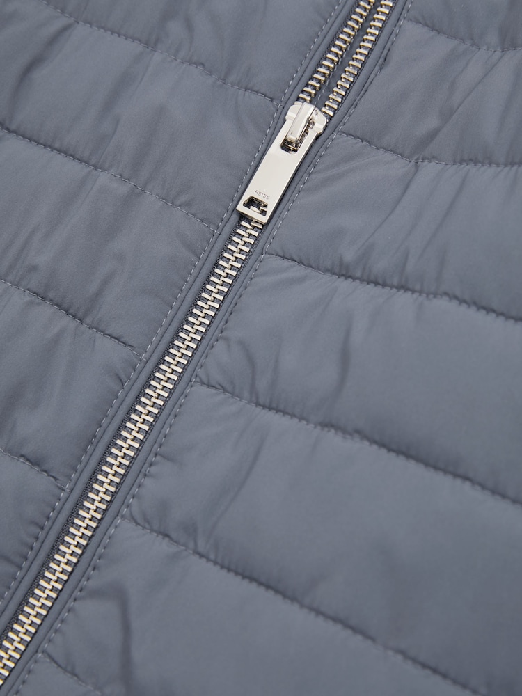 Airforce Blue - Стеганая куртка на молнии Reiss Flintoff Hybrid - Изображение 5 из 5 Airforce Blue - Стеганая куртка на молнии Reiss Flintoff Hybrid - Изображение 5 из 5