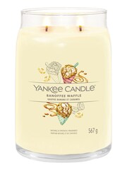 Yankee Candle Signature Large Jar Scented Candle Banoffee Waffle - Image 2 of 3