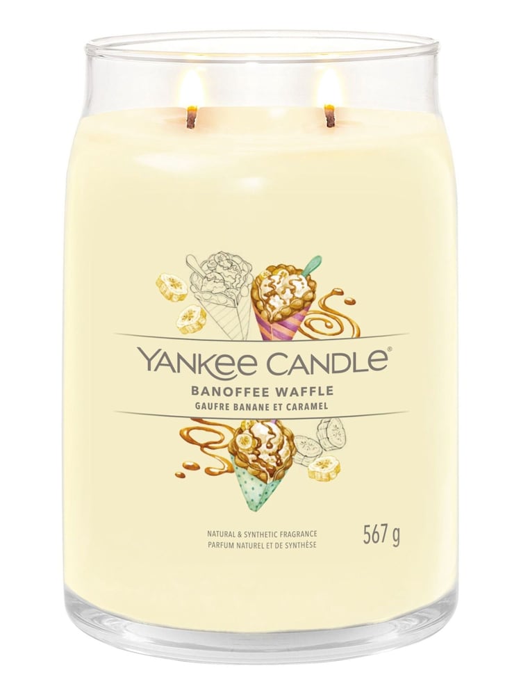 Yankee Candle Signature Large Jar Scented Candle Banoffee Waffle - Image 2 of 3