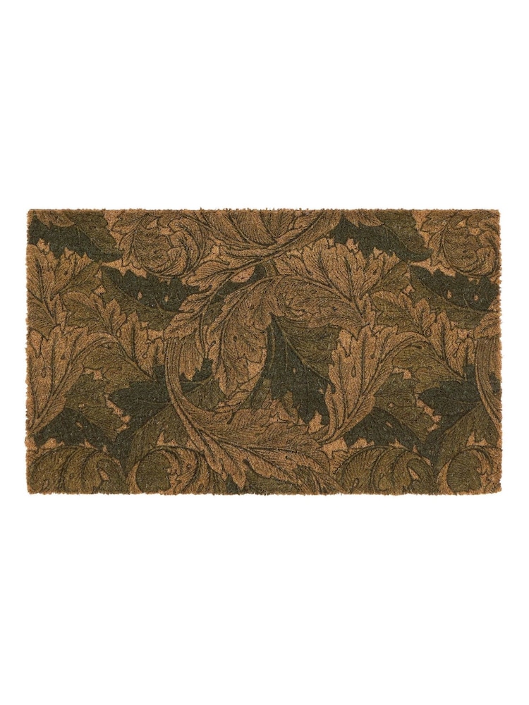Morris & Co Green Acanthus Coir Doormat - Image 2 of 3 Morris & Co Green Acanthus Coir Doormat - Image 2 of 3