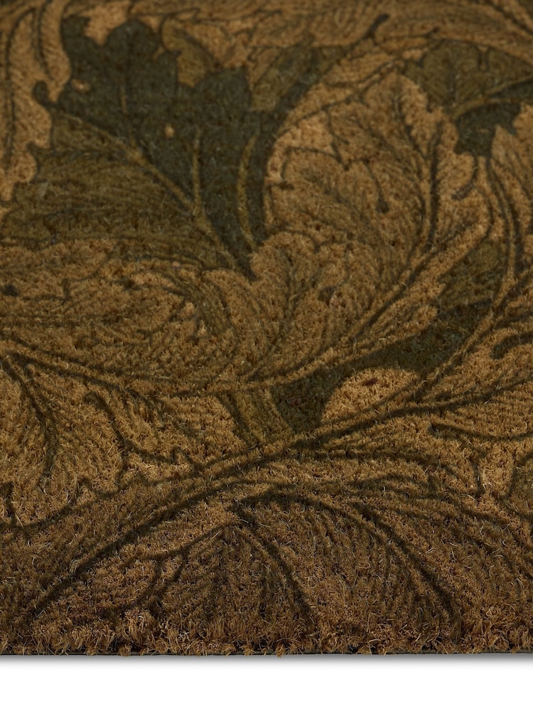 Morris & Co Green Acanthus Coir Doormat - Image 3 of 3 Morris & Co Green Acanthus Coir Doormat - Image 3 of 3