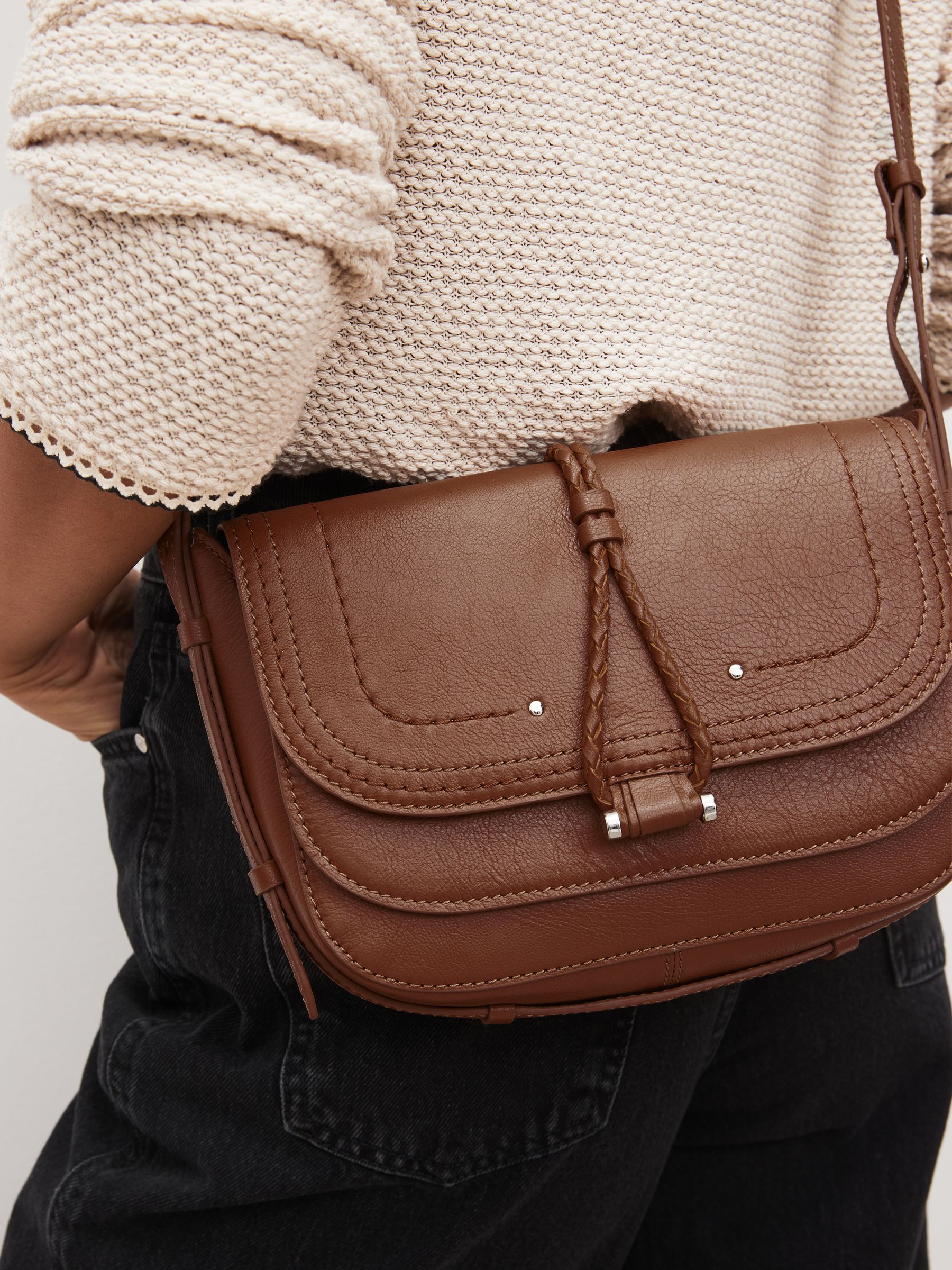 Stitch detail saddle bag clearance