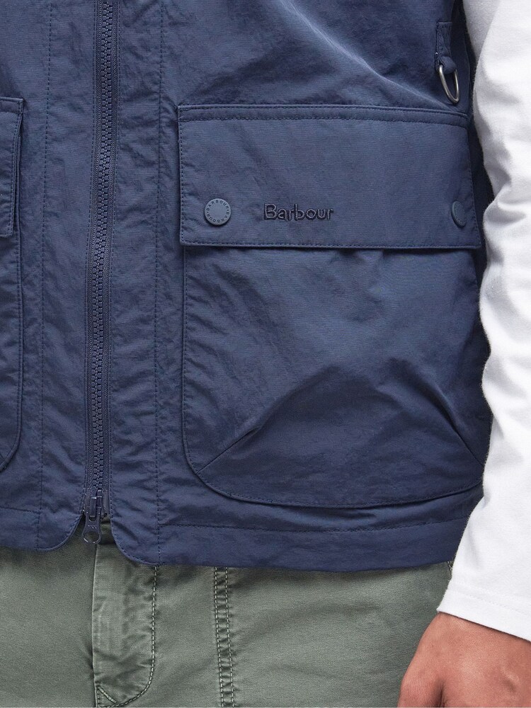 Barbour® Navy Utility Spey Lightweight Gilet - Image 5 of 7