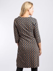 Weird Fish Yellow Starshine Cotton Printed Jersey Dress - Image 2 of 7