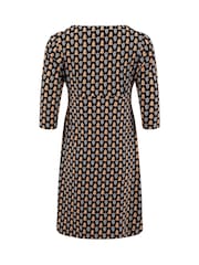 Weird Fish Yellow Starshine Cotton Printed Jersey Dress - Image 7 of 7